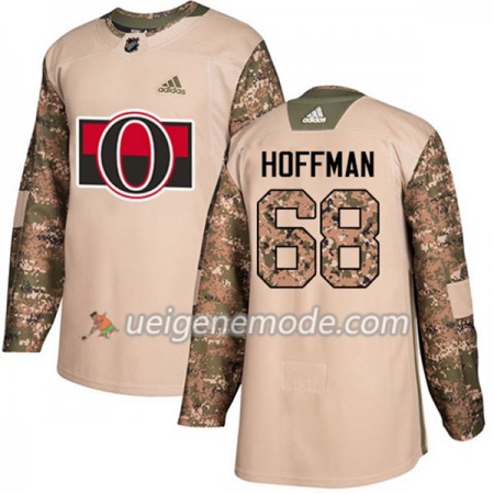 Herren Eishockey Ottawa Senators Trikot Mike Hoffman 68 Adidas 2017-2018 Camo Veterans Day Practice Authentic